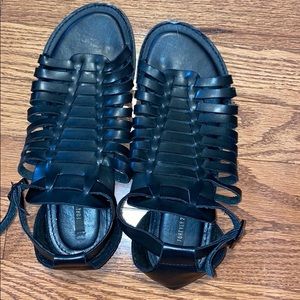 Gladiator woven sandals